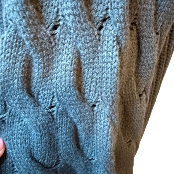 Eloquii | Green Crew Neck Knit Sweater with Sleeve Detail | Sz 14/16 - Picture 4 of 8